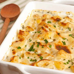 Baked Penne with Potato and Scallops in White Sauce (3 pounds)